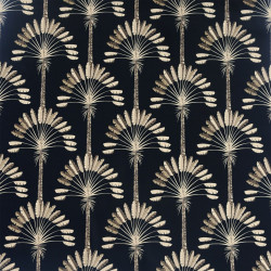 DUTCH WALLCOVERINGS Tapeta Palm Palace, czarno-złota