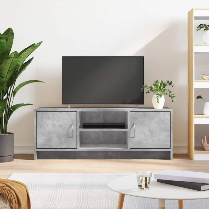 Szafka pod telewizor, szarość betonu, 102x30x37,5 cm