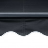 Zwijana markiza z LED i czujnikiem wiatru, 300x250 cm, antracyt