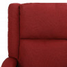 Podnoszony fotel masujący, winna czerwień, tkanina