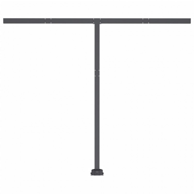 Ręcznie zwijana markiza z LED, 300 x 250 cm, żółto-biała