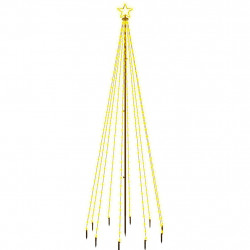 Choinka z kołkiem gruntowym, 310 ciepłych białych LED, 300 cm