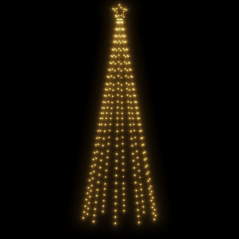 Choinka z kołkiem gruntowym, 310 ciepłych białych LED, 300 cm