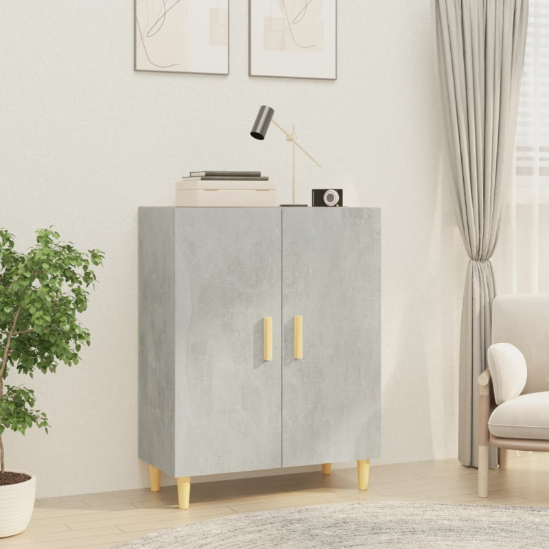 Komoda, szarość betonu, 70x34x90 cm, materiał drewnopochodny