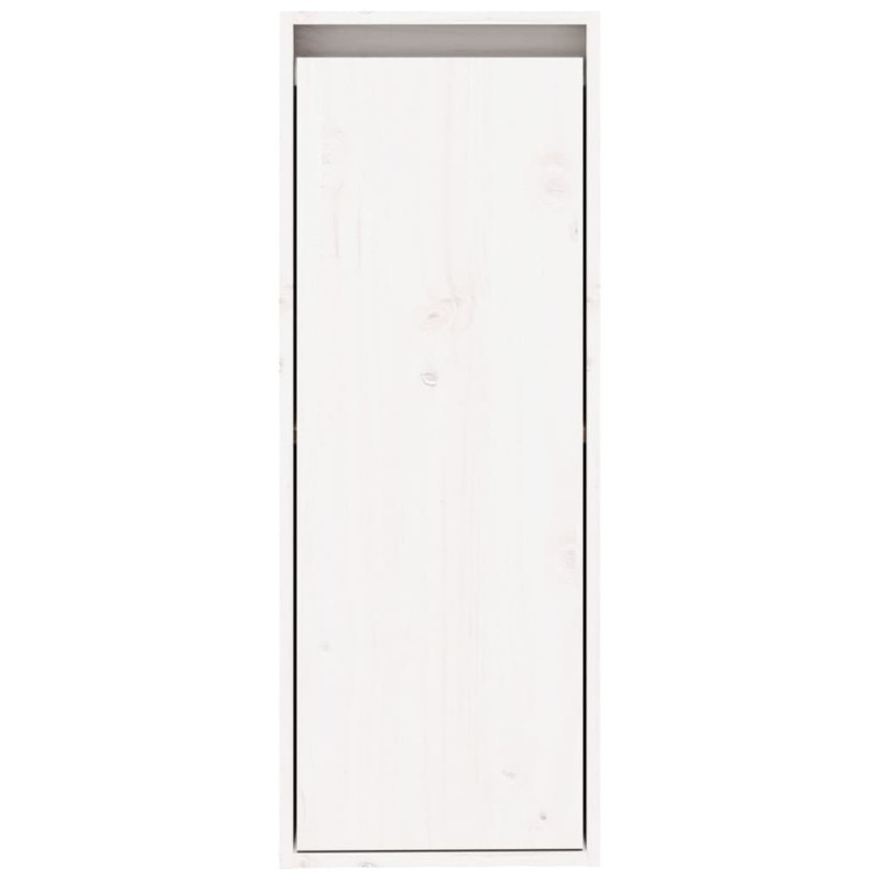 Szafka ścienna, biała, 30x30x80 cm, lite drewno sosnowe