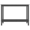 Stolik konsolowy, szary, 110x40x80 cm, lite drewno sosnowe