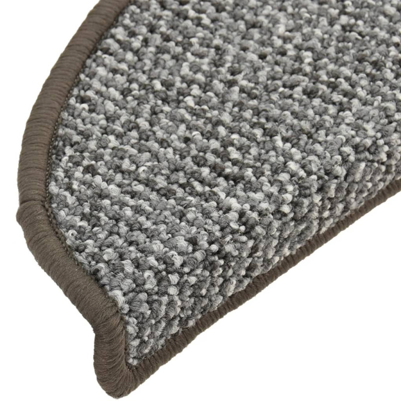 Nakładki na schody, 15 szt., szare, 65x21x4 cm
