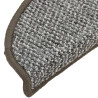 Nakładki na schody, 15 szt., szare, 65x21x4 cm