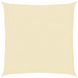 Żagiel przeciwsłoneczny, 160 g/m², kremowy, 3x3 m, HDPE