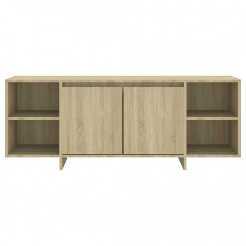 Szafka pod TV, dąb sonoma, 130x35x50 cm materiał drewnopochodny