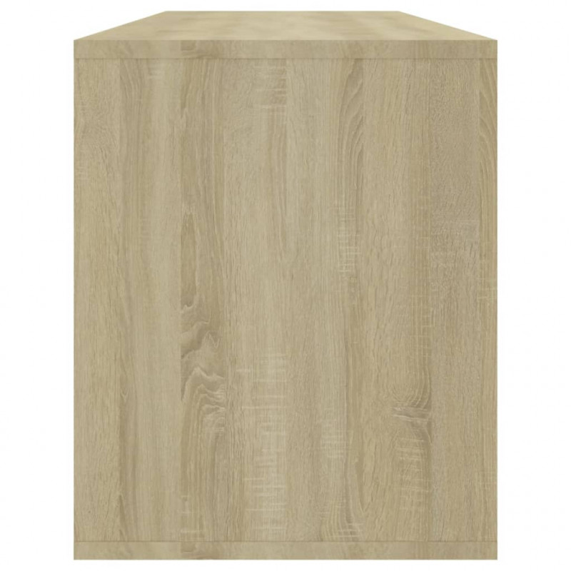 Szafka pod TV, dąb sonoma, 130x35x50 cm materiał drewnopochodny