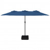 Podwójny parasol ogrodowy, niebieski, 449x245 cm