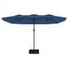Podwójny parasol ogrodowy, niebieski, 449x245 cm