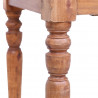 Biurko z szufladami, 117 x 57 x 75 cm, lite drewno mahoniowe