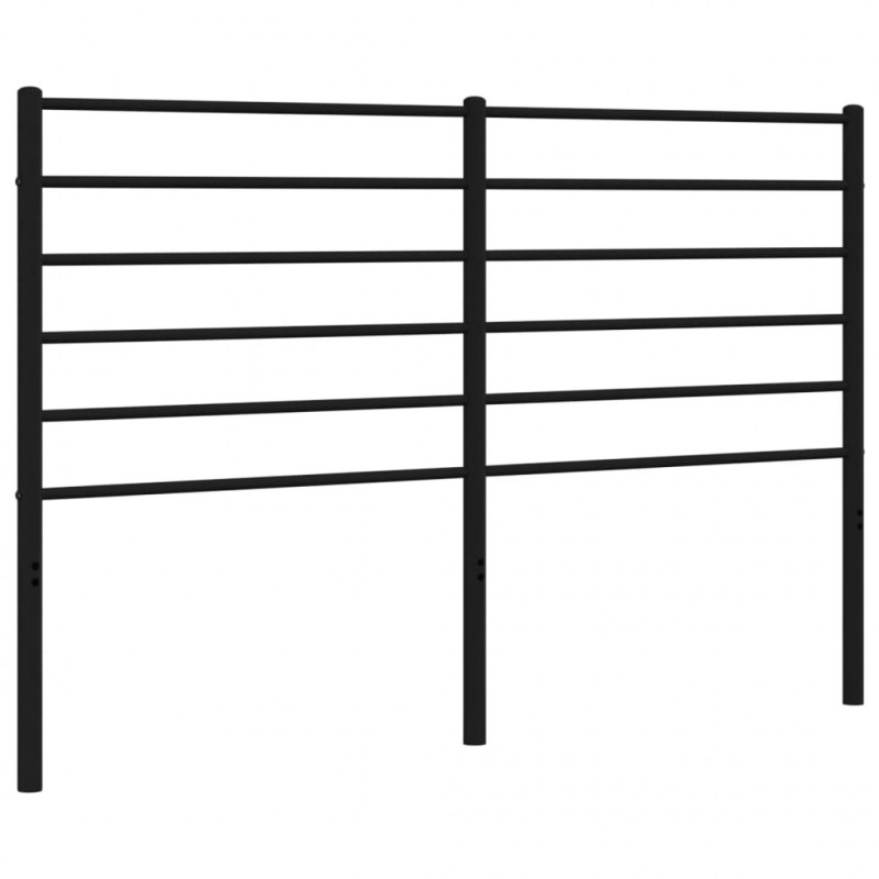Metalowe wezgłowie, czarne, 150 cm