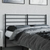 Metalowe wezgłowie, czarne, 150 cm