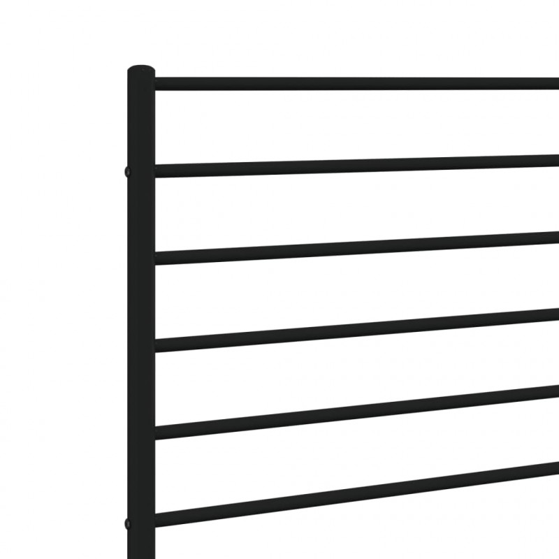 Metalowe wezgłowie, czarne, 150 cm