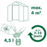 Nature Pojedynczy grzejnik parafinowy Coldframe, 4,5 L, 6020424