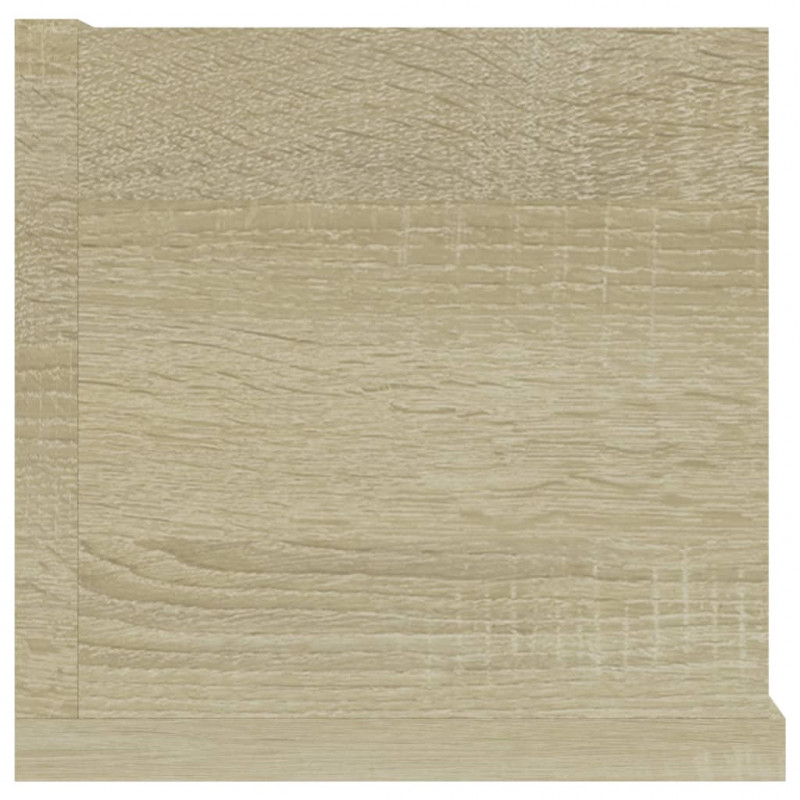 Półka ścienna na płyty CD, dąb sonoma, 100x18x18 cm