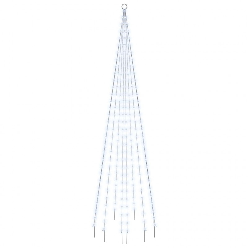 Choinka do montażu na maszcie, 310 zimnych białych LED, 300 cm