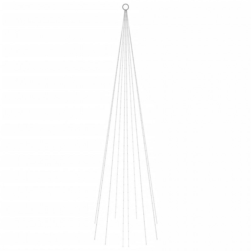 Choinka do montażu na maszcie, 310 zimnych białych LED, 300 cm