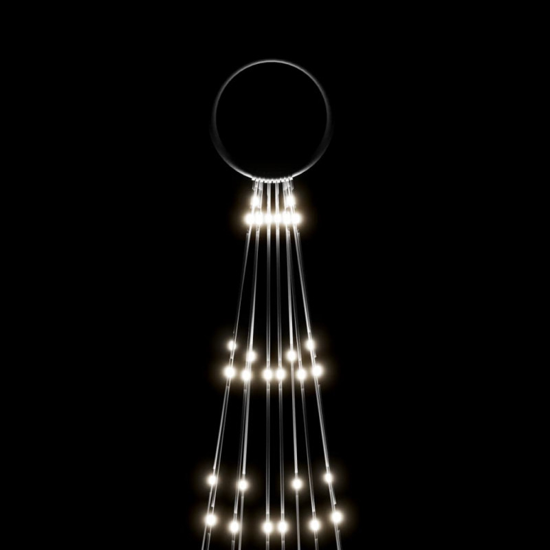 Choinka do montażu na maszcie, 310 zimnych białych LED, 300 cm