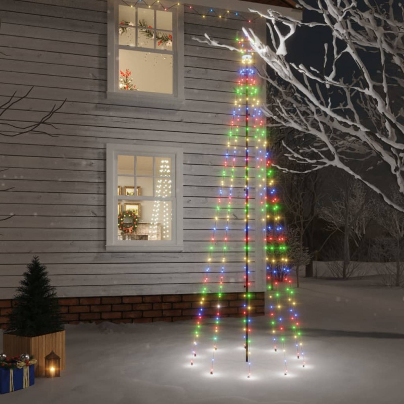 Choinka z kołkiem gruntowym, 310 kolorowych LED, 300 cm