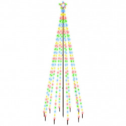 Choinka z kołkiem gruntowym, 310 kolorowych LED, 300 cm