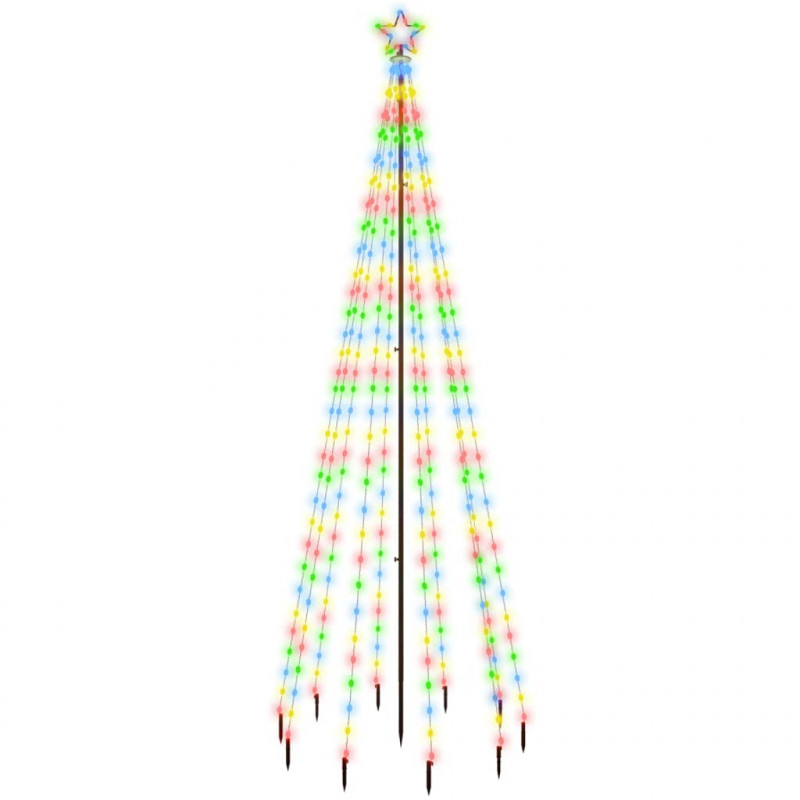 Choinka z kołkiem gruntowym, 310 kolorowych LED, 300 cm