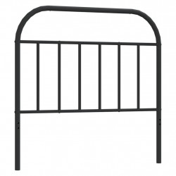 Metalowe wezgłowie, czarne, 107 cm