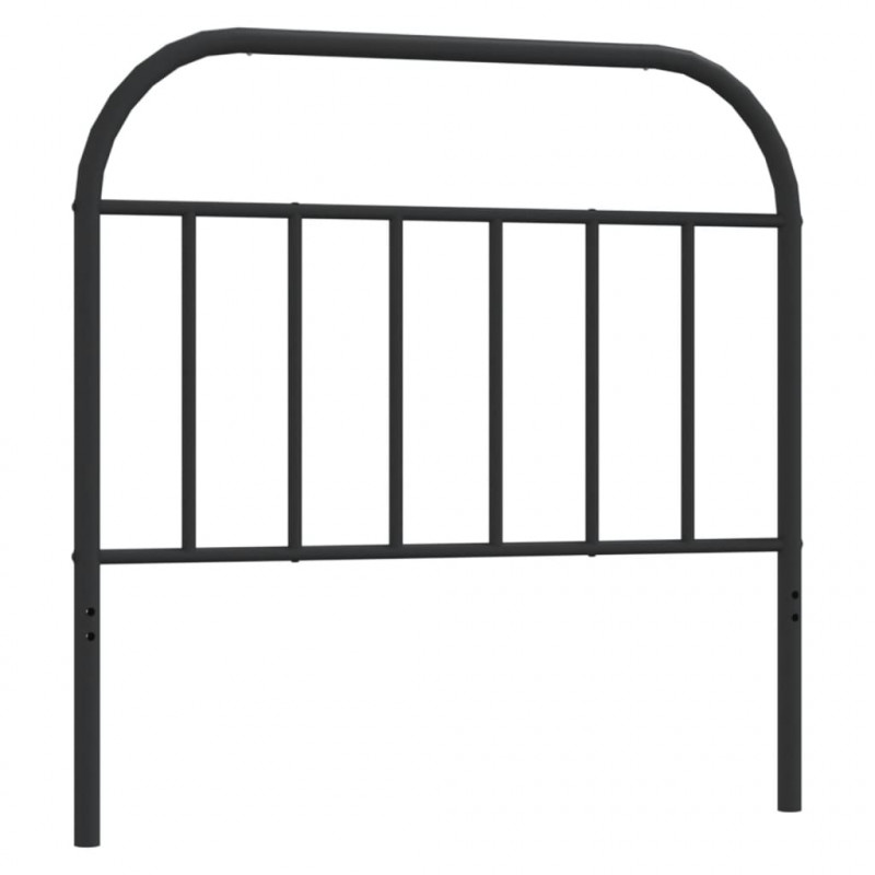 Metalowe wezgłowie, czarne, 107 cm