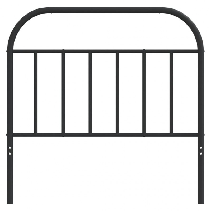 Metalowe wezgłowie, czarne, 107 cm