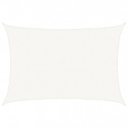 Żagiel przeciwsłoneczny HDPE prostokątny 4x6 m, biały
