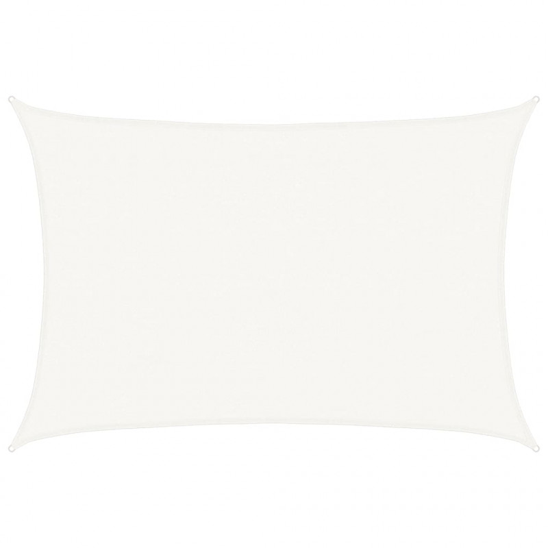Żagiel przeciwsłoneczny HDPE prostokątny 4x6 m, biały