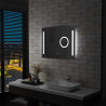 Lustro łazienkowe z LED i czujnikiem dotykowym, 80x60 cm