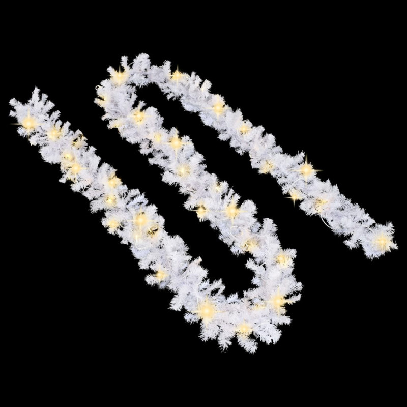 Świąteczna girlanda z lampkami LED, 5 m, biała