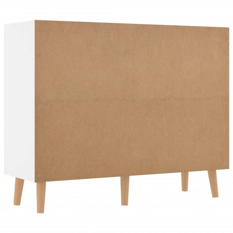Szafka, biała z połyskiem, 90x30x72 cm, materiał drewnopochodny