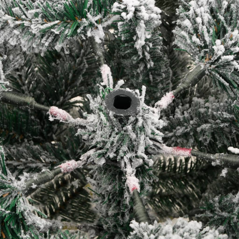 Sztuczna choinka zawiasowa, ośnieżona, 150 cm