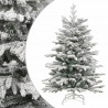Sztuczna choinka zawiasowa, ośnieżona, 210 cm