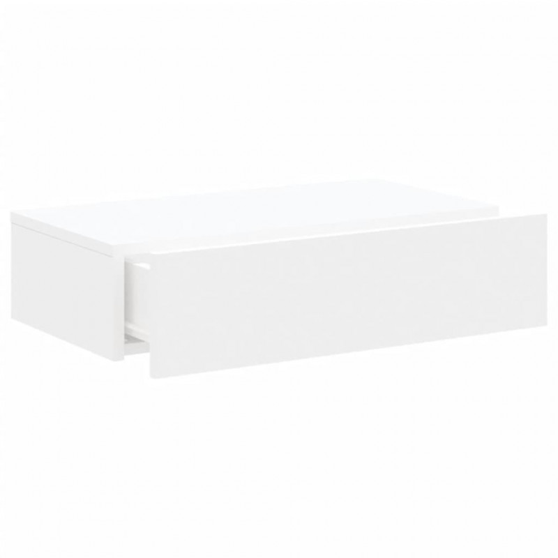 Szafka telewizyjna z LED, biała, 60x35x15,5 cm
