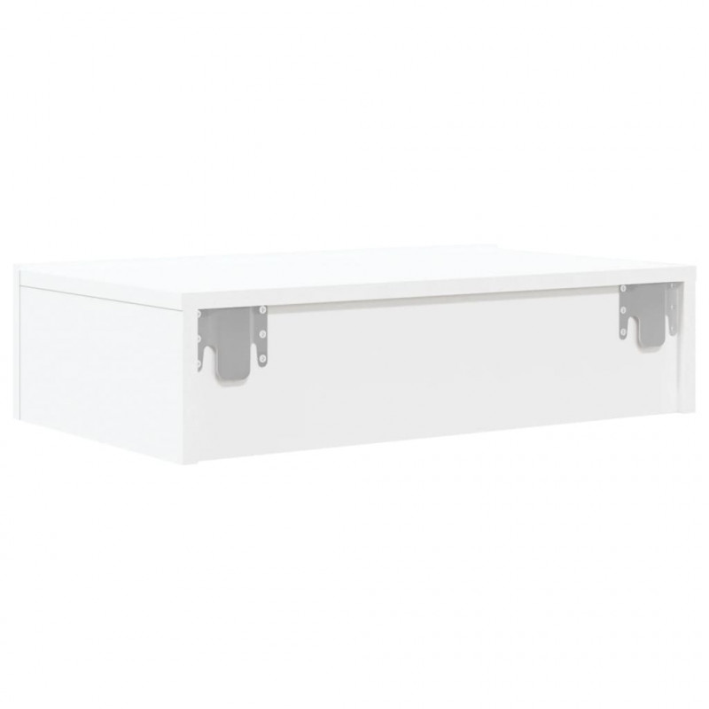 Szafka telewizyjna z LED, biała, 60x35x15,5 cm