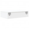 Szafka telewizyjna z LED, biała, 60x35x15,5 cm