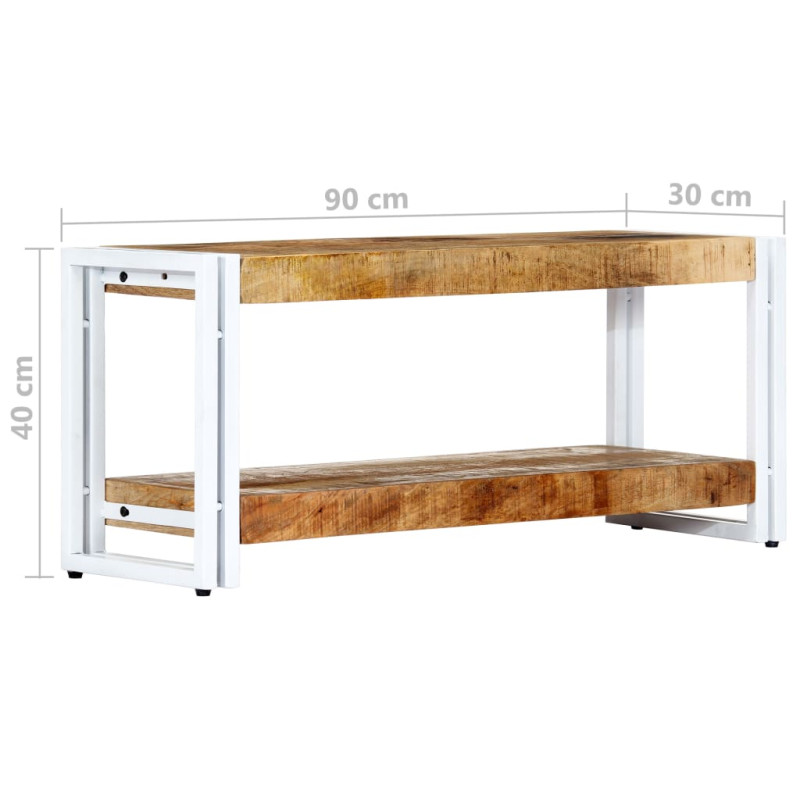 Szafka pod TV, 90x30x40 cm, lite drewno mango