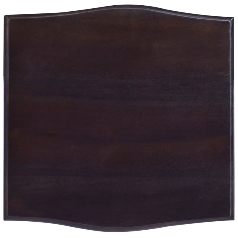 Szafka nocna, czarna, 40x40x45 cm, lite drewno mahoniowe