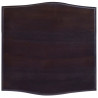 Szafka nocna, czarna, 40x40x45 cm, lite drewno mahoniowe