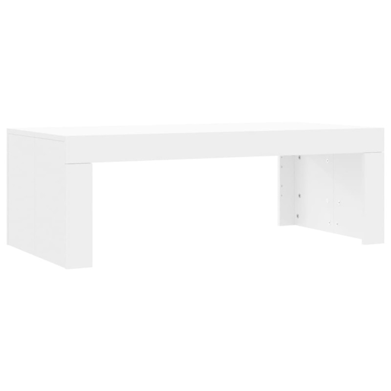 Stolik kawowy, biały 102x50x36 cm, materiał drewnopochodny