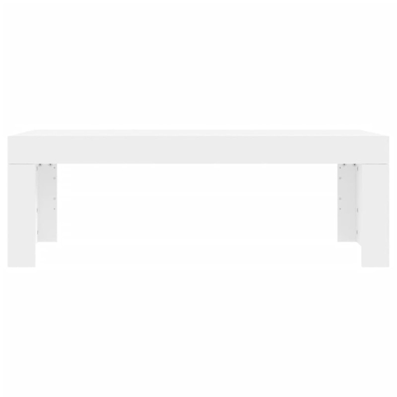 Stolik kawowy, biały 102x50x36 cm, materiał drewnopochodny