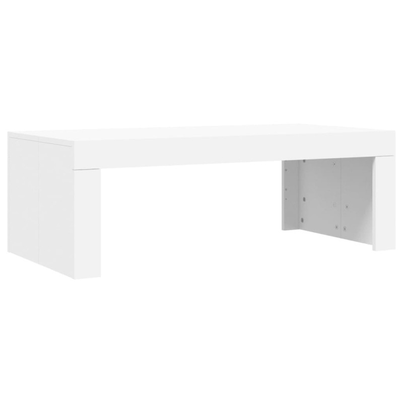 Stolik kawowy, biały 102x50x36 cm, materiał drewnopochodny
