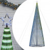 Stożkowa choinka z lampek, 1544 niebieskich LED, 500 cm