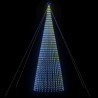 Stożkowa choinka z lampek, 1544 niebieskich LED, 500 cm